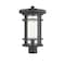 Z-Lite Jordan 1 Light Outdoor Post Mount Fixture, Black And Clear Seedy 570PHB-BK - alternate 1